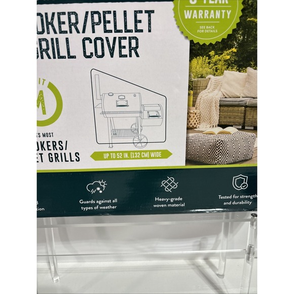 Patio Companion Professional Smoker/Pellet‎ Grill Cover M 52"x30"x45" - Picture 3 of 12